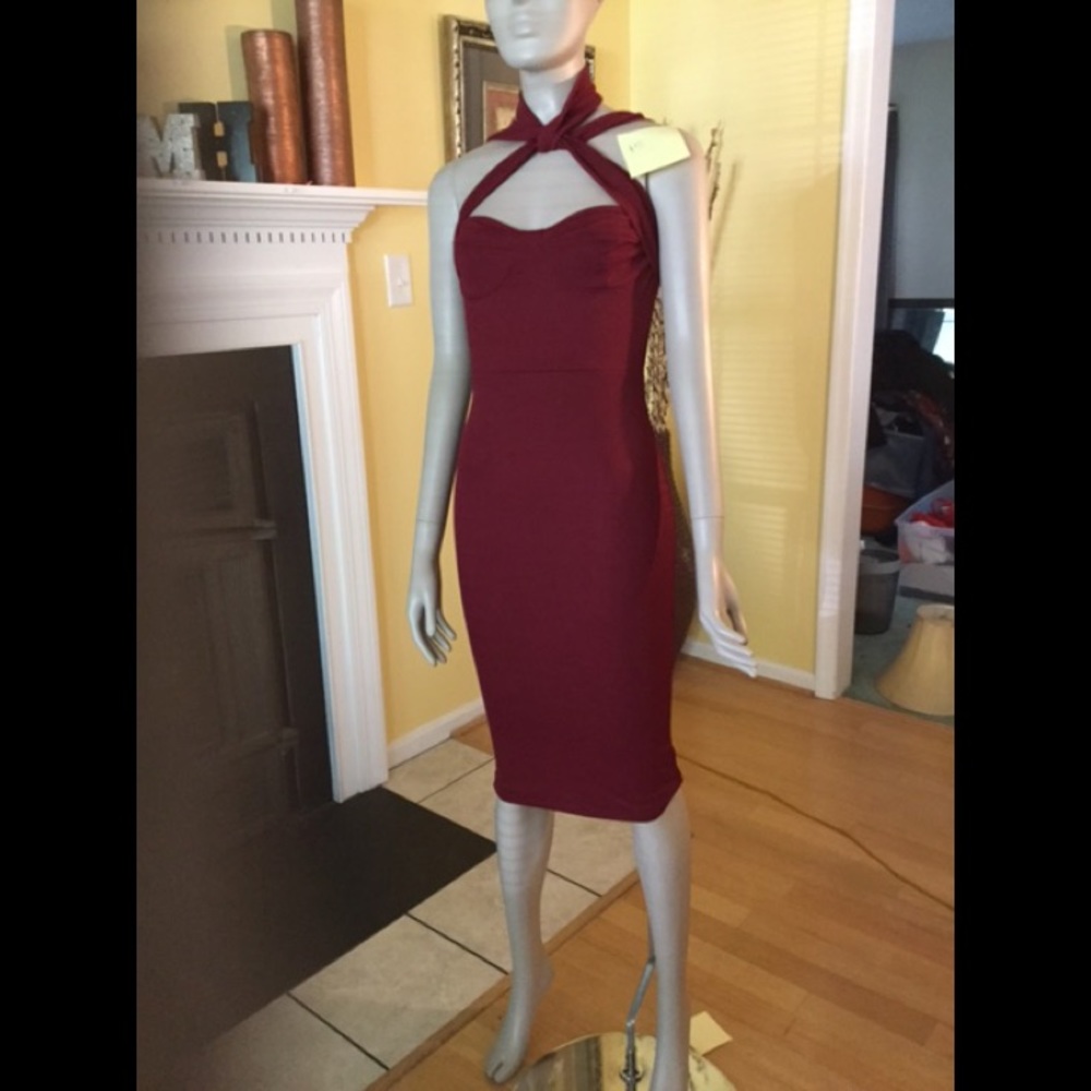 Burgundy Dress